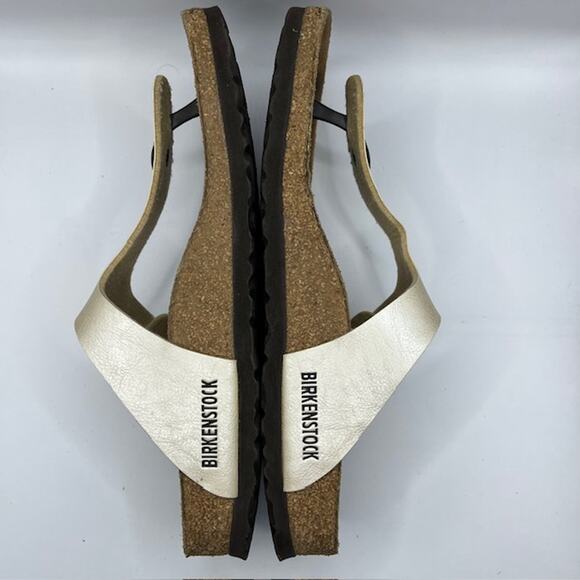 Birkenstock Gizeh Graceful Pearl White Thong Sandals Womens EU40/US9 Leather - Picture 5 of 9